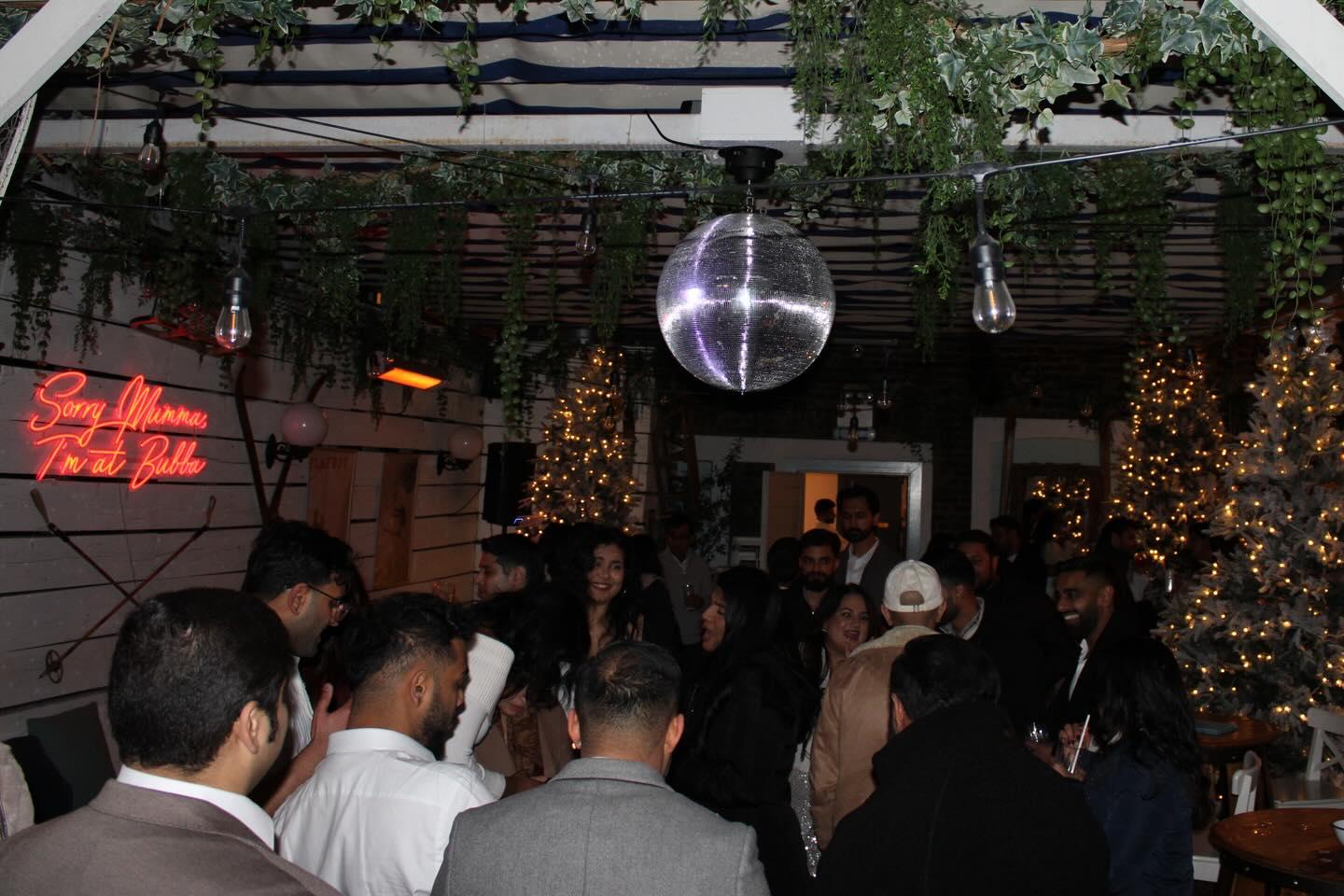 Hangouts event room with guests